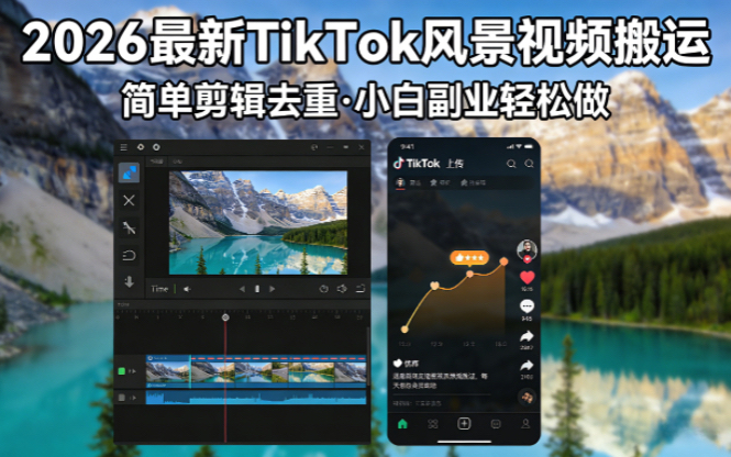 0成本入门！3步搞定TikTok风景视频