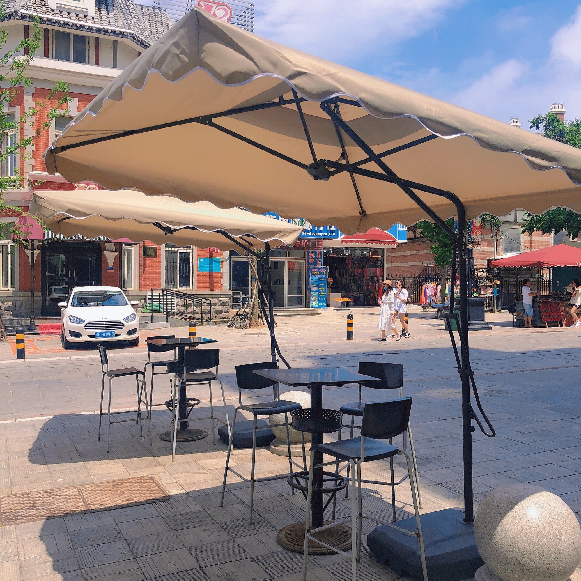 户外遮阳伞庭院伞扳手伞(图3)