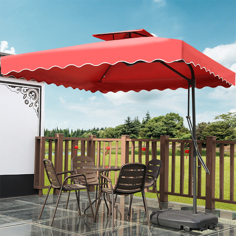 户外遮阳伞庭院伞扳手伞露营遮阳棚摆摊商用大太阳伞