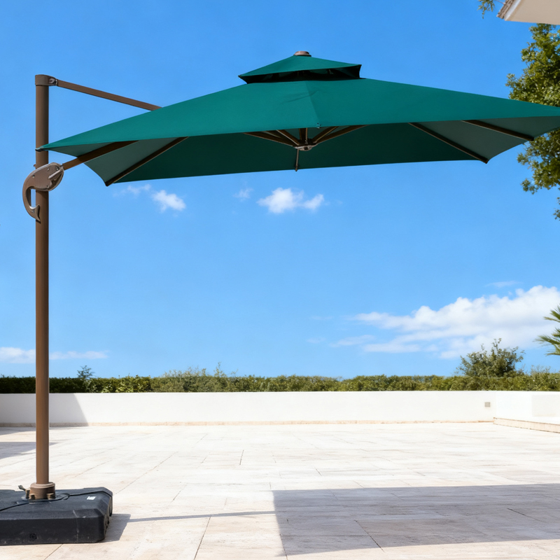 户外庭院阳台遮阳伞室外保安岗亭太阳伞3米香蕉伞别墅花园露天伞