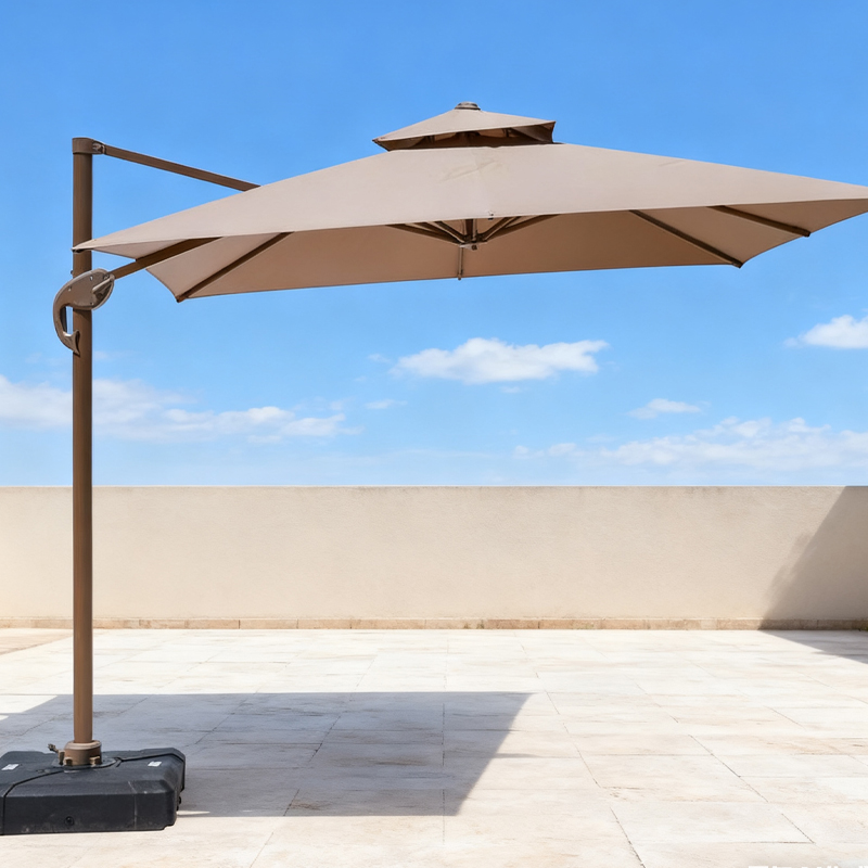 户外庭院阳台遮阳伞室外保安岗亭太阳伞3米香蕉伞别墅花园露天伞