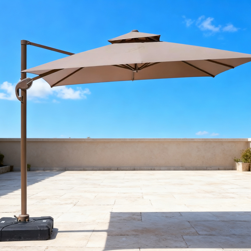 户外庭院阳台遮阳伞室外保安岗亭太阳伞3米香蕉伞别墅花园露天伞