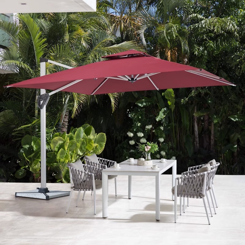 户外遮阳伞庭院伞别墅露天花园大太阳伞棚商用摆摊室外罗马伞