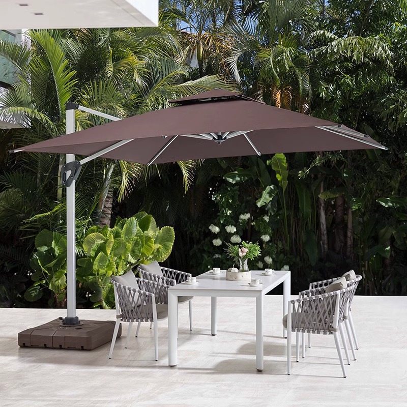 户外遮阳伞庭院伞别墅露天花园大太阳伞棚商用摆摊室外罗马伞