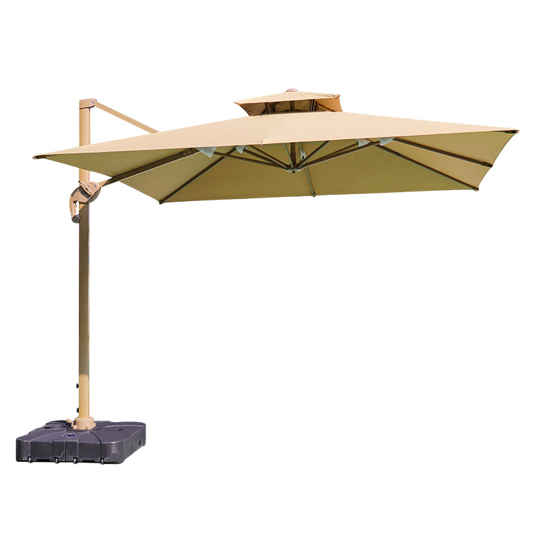 户外遮阳伞庭院伞别墅露天花园大太阳伞棚商用黛拉土豪金