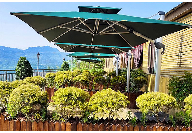 户外遮阳伞庭院伞别墅露天花园大太阳伞棚商用黛拉土豪金(图4)