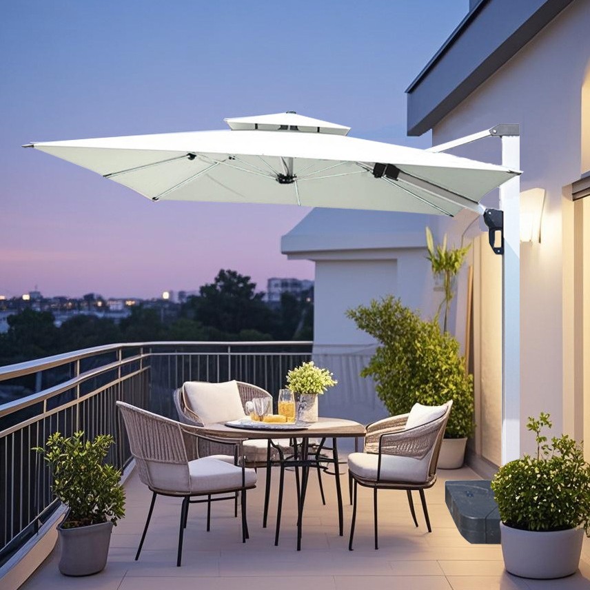 内推大罗马【100铝柱】【200色织布】摆摊大太阳伞棚别墅花园室外罗马伞