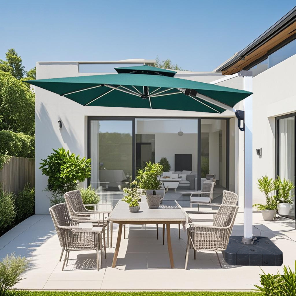 内推大罗马【100铝柱】【200色织布】摆摊大太阳伞棚别墅花园室外罗马伞