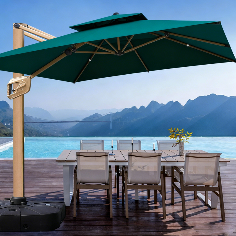 遮阳伞庭院伞别墅花园露台大太阳伞棚商铺摆摊室外罗马伞