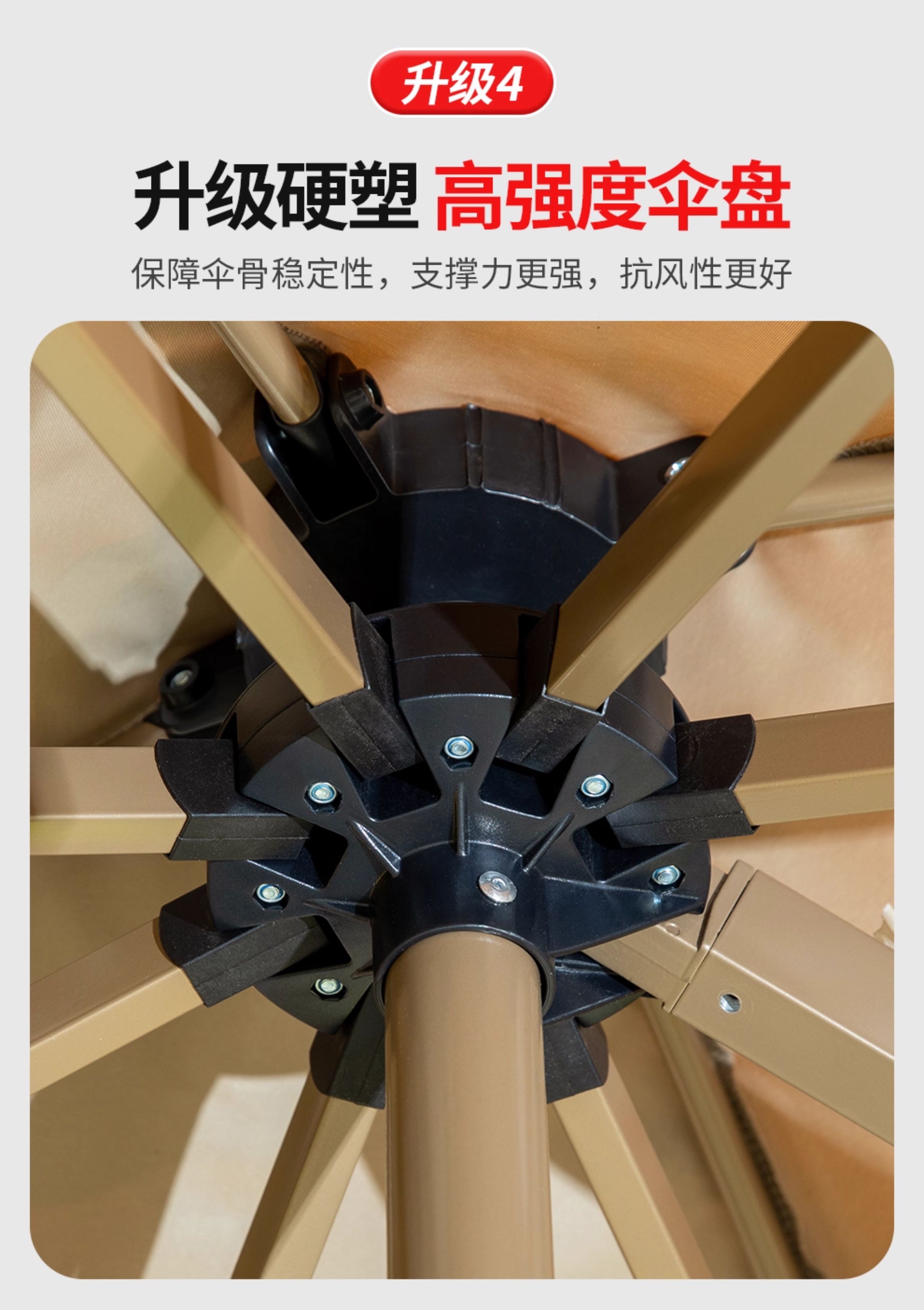 遮阳伞庭院伞别墅花园露台大太阳伞棚商铺摆摊室外罗马伞(图10)