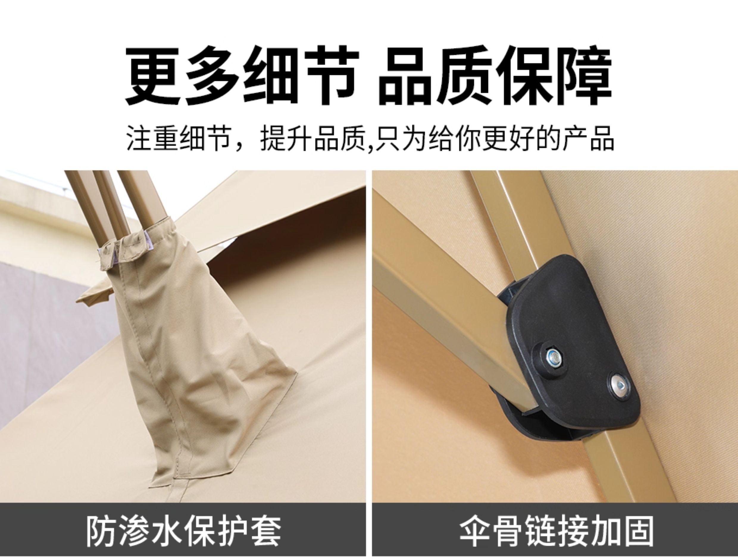 遮阳伞庭院伞别墅花园露台大太阳伞棚商铺摆摊室外罗马伞(图13)