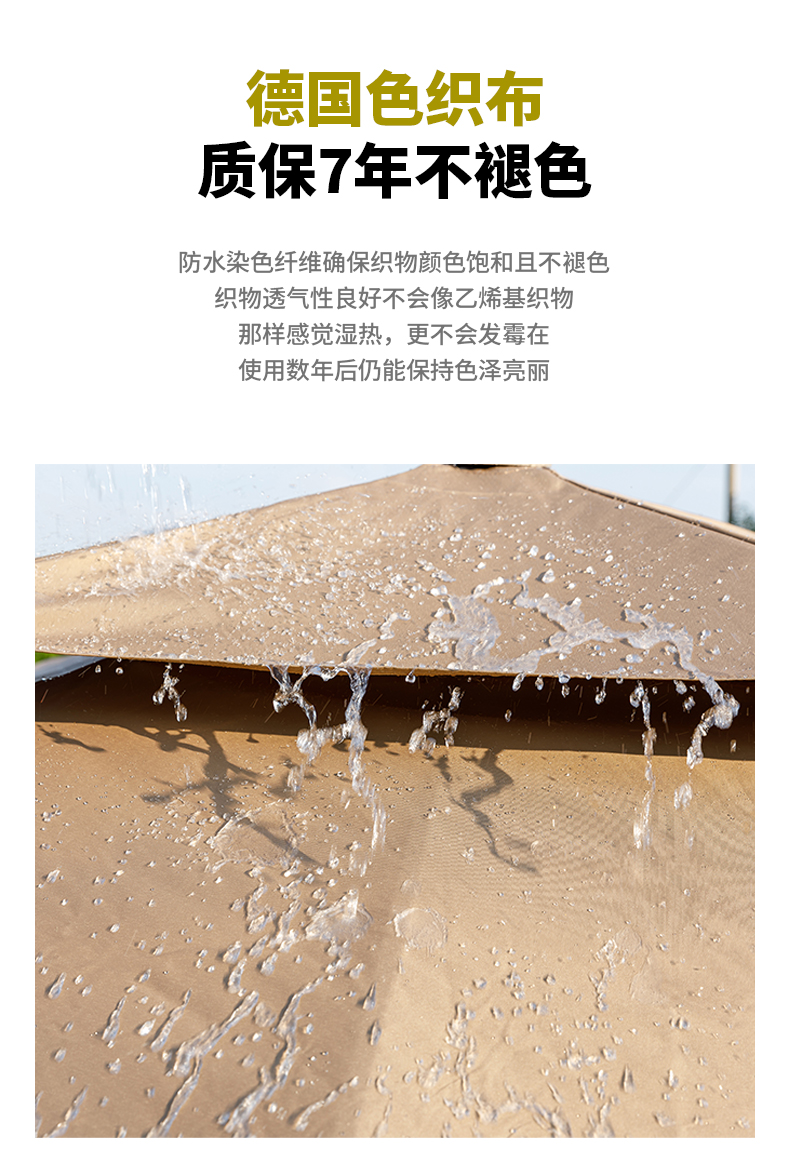 户外遮阳伞庭院伞花园别墅露台一楼花园罗马室外太阳伞(图7)