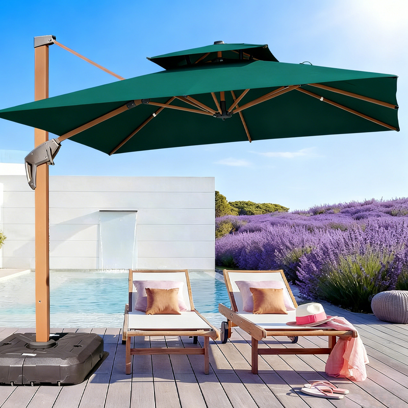 遮阳伞户外庭院伞室外别墅一楼小院罗马伞阳台天台大太阳伞