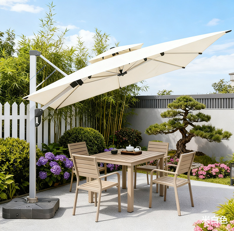 内推液压罗马伞户外遮阳伞庭院伞自动液压伞室外大太阳伞别墅露台(图11)