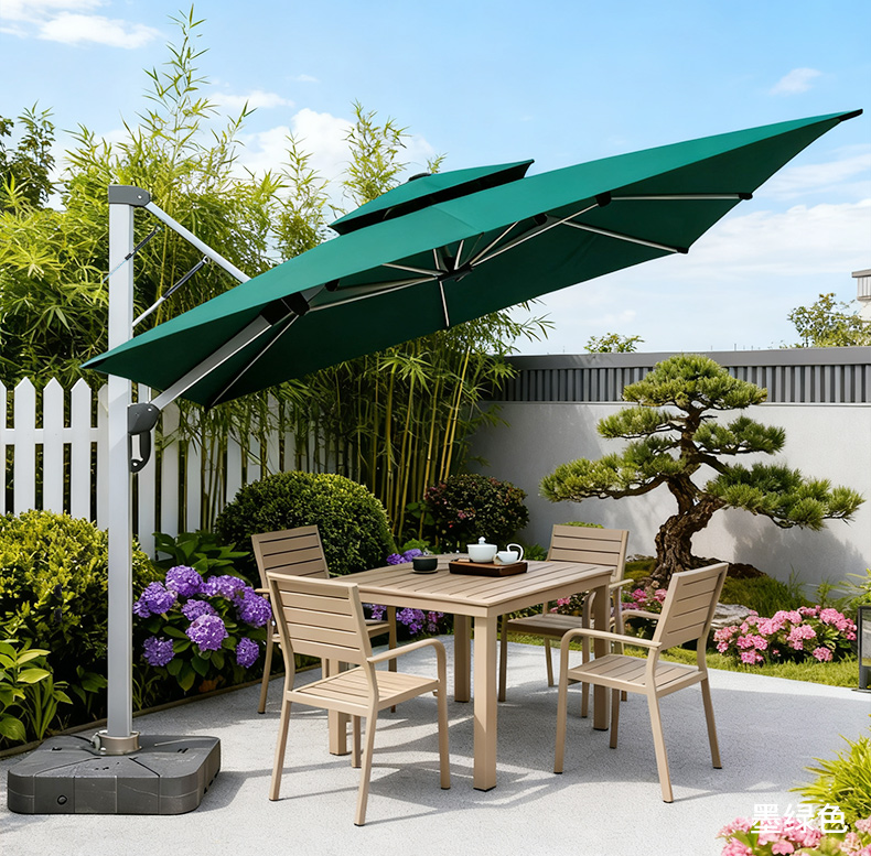 内推液压罗马伞户外遮阳伞庭院伞自动液压伞室外大太阳伞别墅露台(图13)