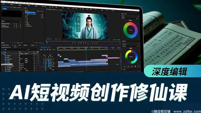 闲鱼引流-AI短视频创作课程封面图 修仙体系教学