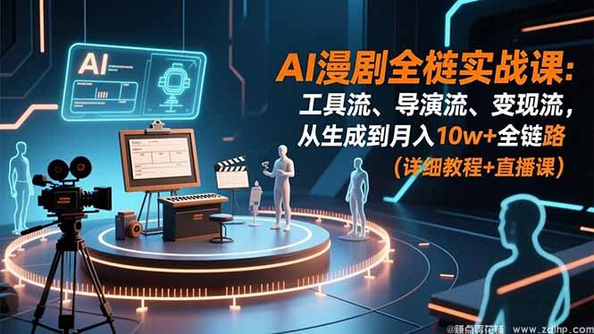 闲鱼引流-AI漫剧全栈工程师课程封面展示实战教学内容