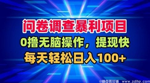闲鱼引流-问卷调查赚钱项目实操图解，轻松日入100+的真实案例展示