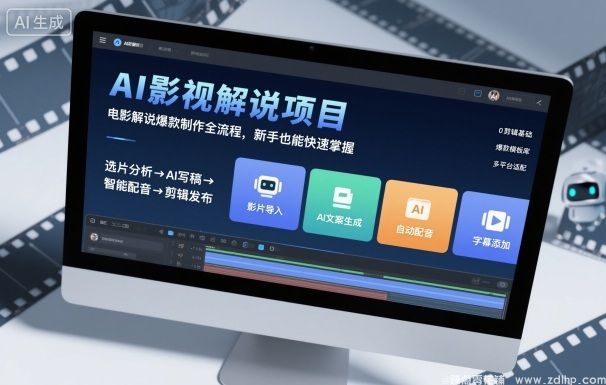闲鱼引流-AI影视解说全流程教学，新手快速制作电影爆款视频