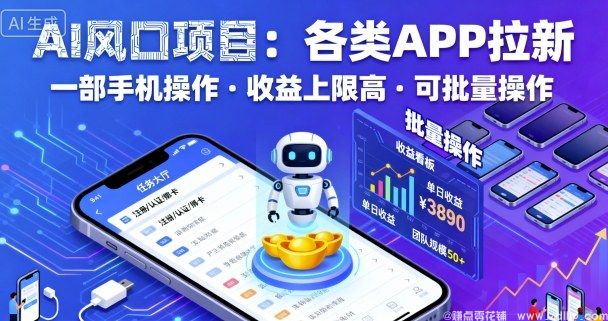 (图1) 闲鱼引流-AI拉新项目手机操作界面展示 高收益零门槛