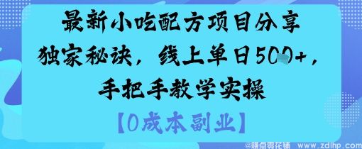 (图1) 闲鱼引流-独家小吃配方项目教学图解,含实操步骤与成品展示