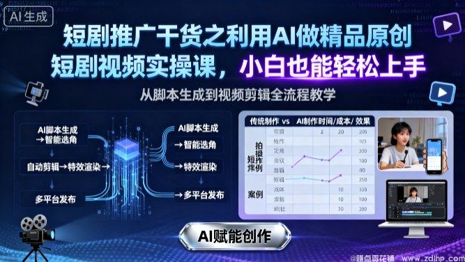 (图1) 闲鱼引流-AI制作精品短剧全流程教学,提升创作效率与播放量