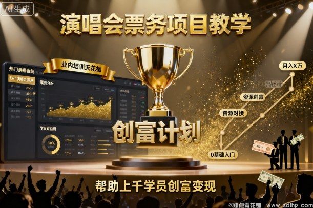 闲鱼引流-演唱会票务项目教学 实战技巧揭秘 高利润变现渠道