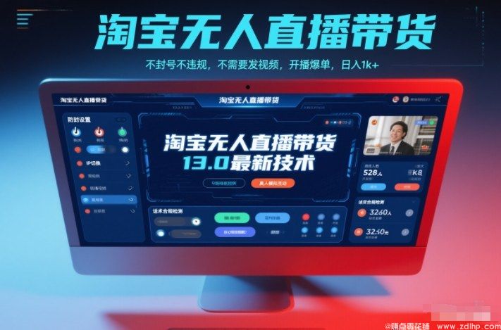 闲鱼引流-淘宝无人直播13.0系统操作界面展示 实现自动爆单