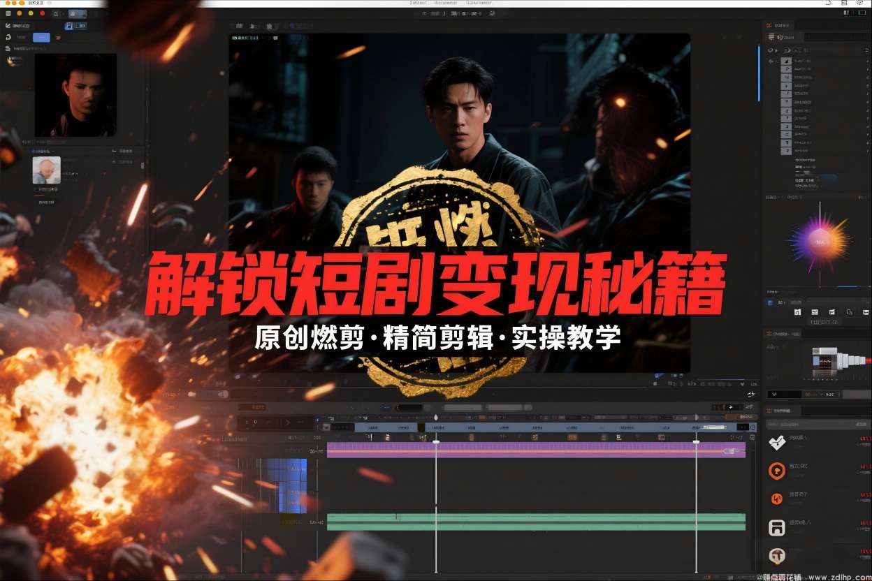 (图1) 闲鱼引流-短剧推广燃剪实操教学图解,掌握爆款剪辑技巧