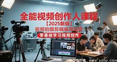 闲鱼引流-2025新版全能视频创作人课程：覆盖手机拍摄、专业剪辑、导演思维、AI智能创作与自媒体运营全模块
