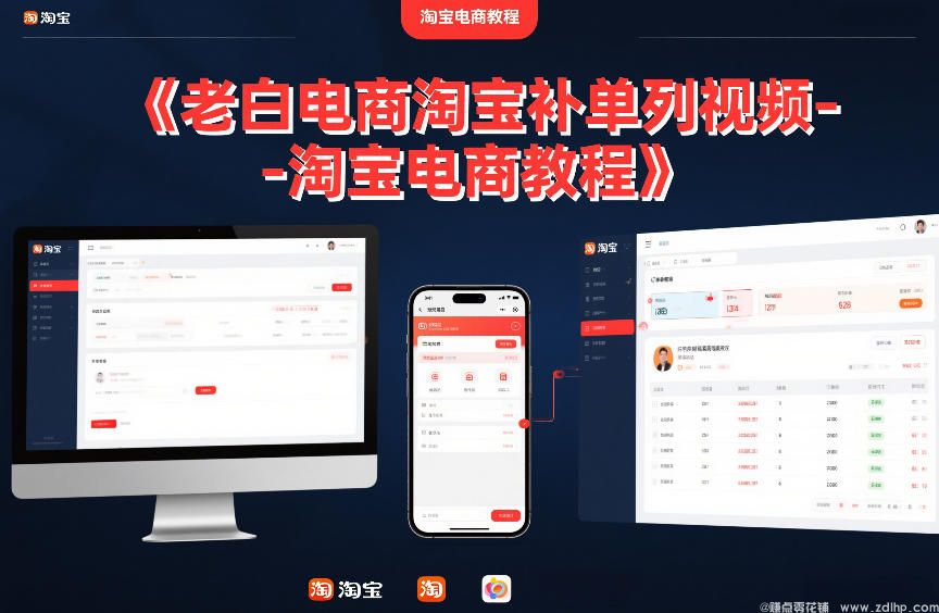 闲鱼引流-老白电商淘宝补单系列视频-淘宝电商教程