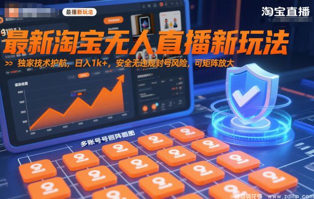 闲鱼引流-最新淘宝无人直播新玩法，独家技术护航，日入1k+，安全无违规封号风险，可矩阵放大【揭秘】