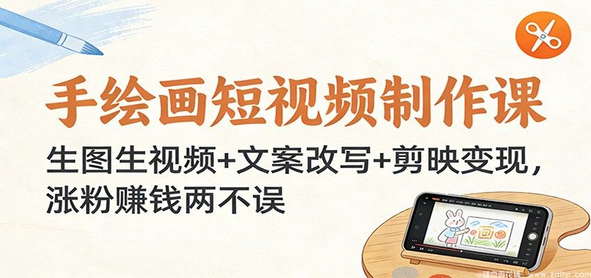 闲鱼引流-手绘画短视频制作教学 从零开始掌握爆款技巧