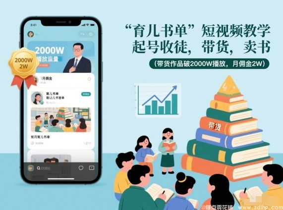 (图1) 闲鱼引流-从零起步打造爆款育儿书单短视频,实现带货高佣金变现