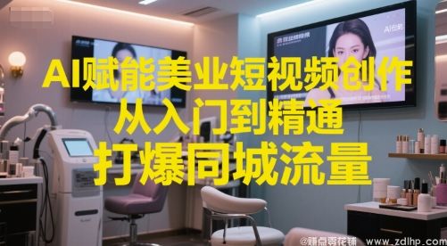 闲鱼引流-AI赋能美业短视频创作：从零基础到实战精通，引爆本地流量红利