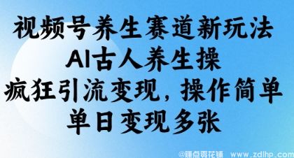 闲鱼引流-AI古人养生操视频号引流变现技巧，打造高流量健康内容