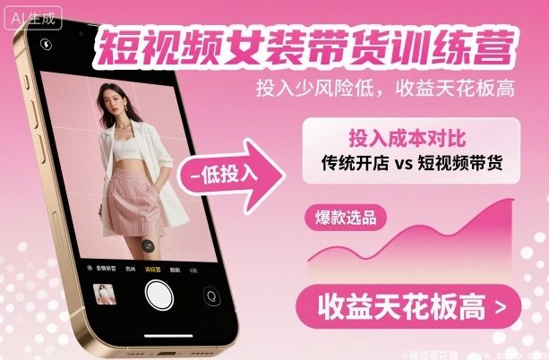 闲鱼引流-短视频女装带货训练营：低门槛高收益的创业新选择