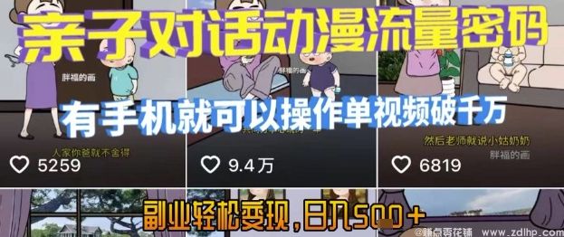 (图1) 闲鱼引流-AI亲子对话动漫视频制作指南,轻松打造高播放量短视频