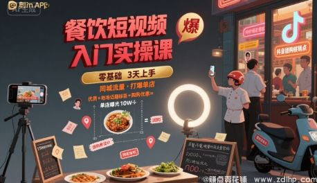 (图1) 闲鱼引流-餐饮短视频入门实操课,引爆同城流量,打爆单店