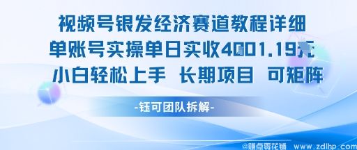 闲鱼引流-视频号银发经济赛道实操分享：小白也能轻松实现单日收益破千
