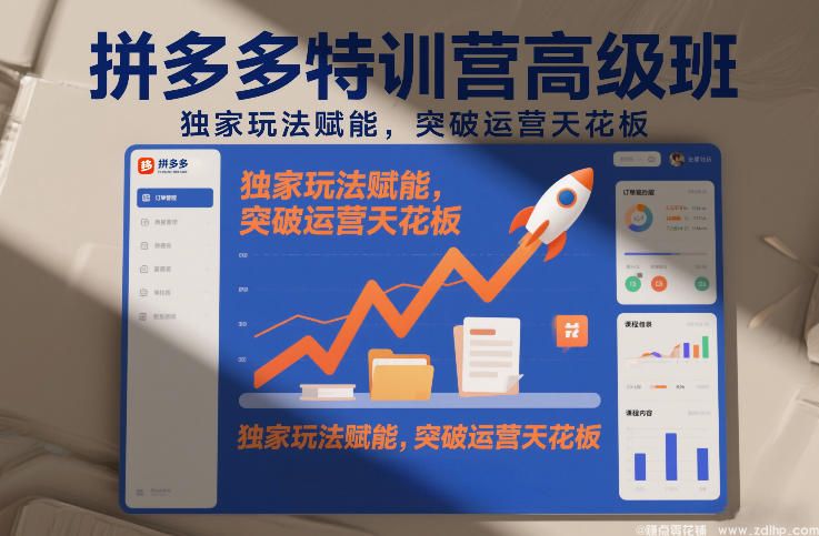 闲鱼引流-拼多多高阶特训营实战课程，掌握最新运营策略与技巧