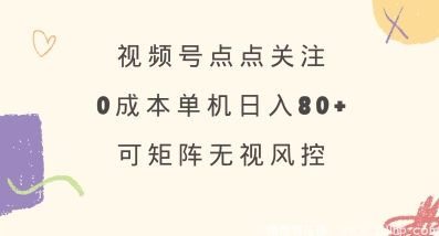 闲鱼引流-视频号点点关注项目详解，0成本操作，支持矩阵布局获取稳定收益