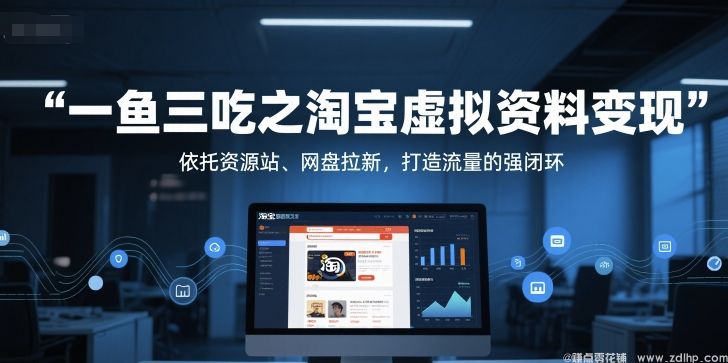 (图1) 闲鱼引流-一鱼三吃之淘宝虚拟资料变现,依托资源站、网盘拉新,打造流量的强闭环