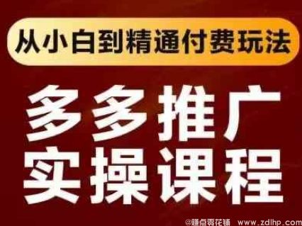 闲鱼引流-拼多多推广实操课程，从小白到精通付费玩法