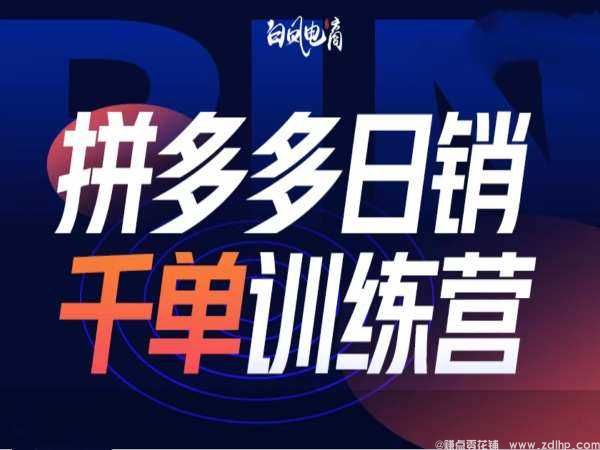 闲鱼引流-拼多多日销千单训练营第32期，2025开年变化和最新玩法