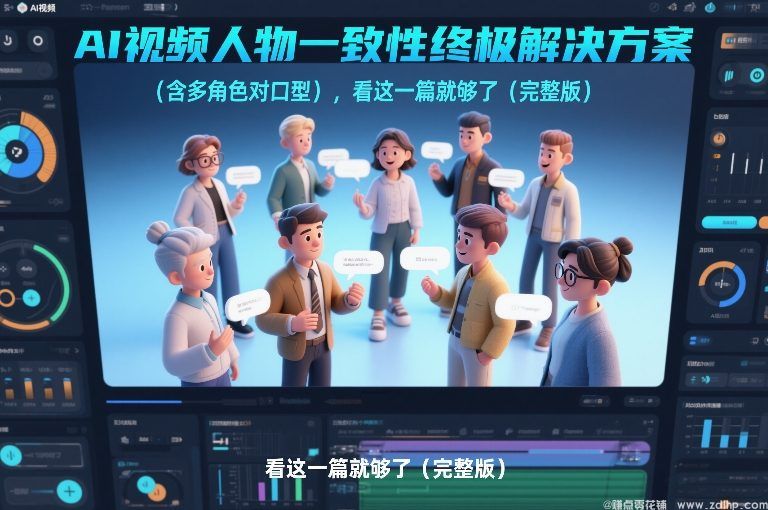 (图1) 闲鱼引流-<a href="https://www.zdlhp.com/aikecheng/" class="seo-link">AI视频</a>人物一致性解决方案示意图:展示多角色自然对话与高精度唇形同步效果