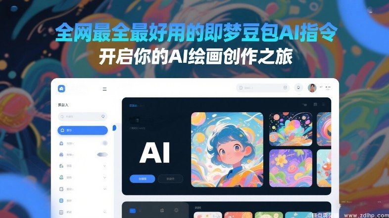 闲鱼引流-即梦豆包AI绘画指令宝典封面：含古风汉服、星空海滩、二次元头像等多风格融合示例图