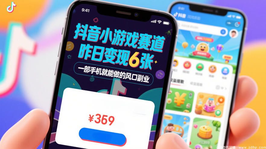 零基础一部手机玩转抖音小游戏，7天引流变现闭环，新手也能上手