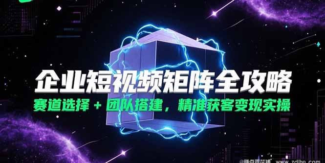 闲鱼引流-企业短视频矩阵全攻略，赛道选择+团队搭建，精准获客变现实操