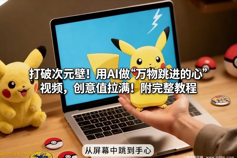 (图1) 闲鱼引流-<a href="https://www.zdlhp.com/aikecheng/" class="seo-link">AI生成</a>‘万物跃入掌心’效果示意图:手机屏幕中悬浮的咖啡杯正动态飞向观众手掌,背景虚化突出空间纵深感